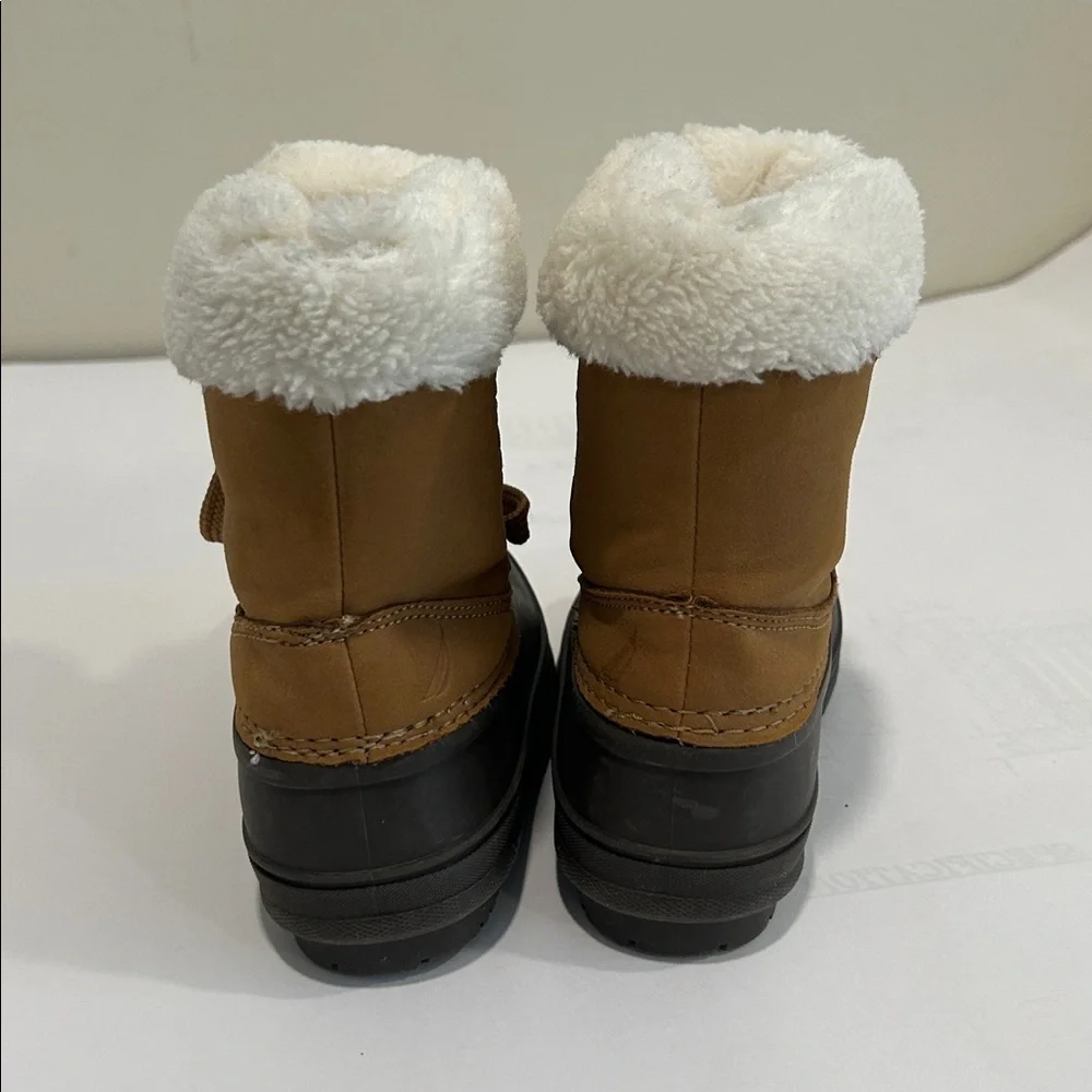Nautica Brown Winter Boots with Faux Fur Lining